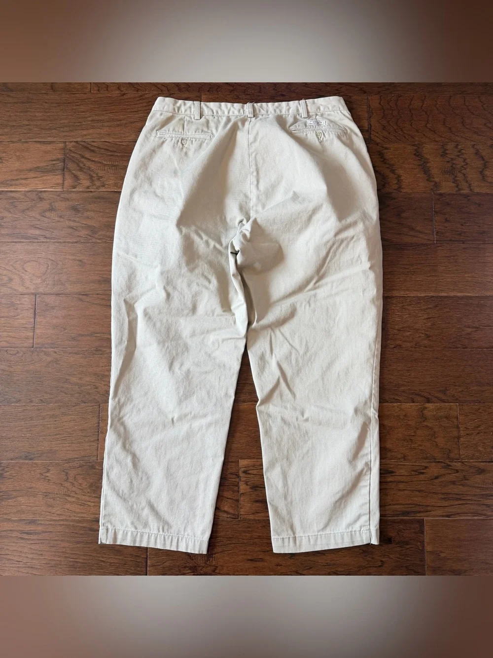 Polo Ralph Lauren Andrew Pant Pleated Chino Pants Mens 38x29 90s Tan Vintage